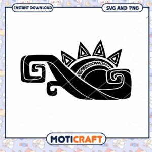 Geometric Sun and Wave SVG for Crafting Projects