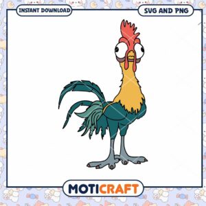 Funny Rooster SVG Design for Instant Download Printables