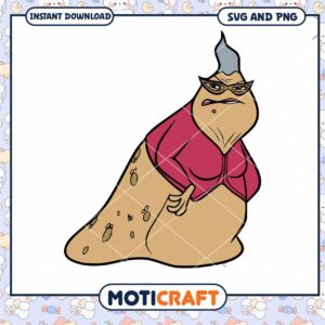 Funny Cartoon Slug Character SVG Instant Download Art Funny Cartoon Slug Character SVG Instant Download Art