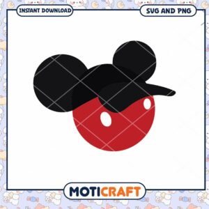 Fun Mickey Mouse Cap SVG Design for Creative Crafts Download