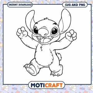 Fun Cartoon Character SVG for Kids Coloring Projects