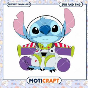 Friendly Alien Stitch in Space Costume SVG Download