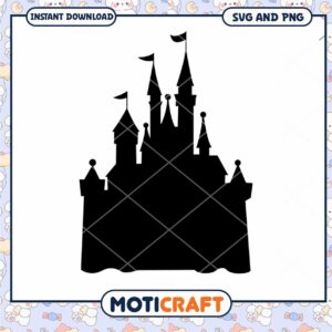 Fairytale Castle Silhouette SVG for Creative Projects