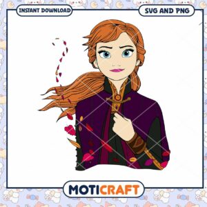 Elegant Princess Character SVG Instant Download Graphic Elegant Princess Character SVG Instant Download Graphic