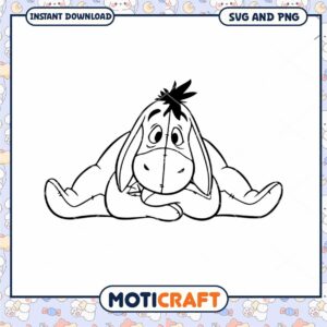 Eeyore SVG Clipart for Crafting and DIY Projects Download