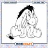 Eeyore SVG Cute Donkey Design for Crafting Projects