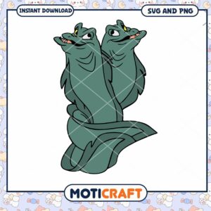 Dual Serpent SVG Clipart for Creative Projects Download