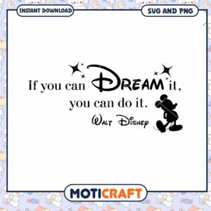 Dream Big Inspirational Quote SVG Download for Crafters