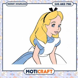 Downloadable SVG Alice Character for Creative Projects