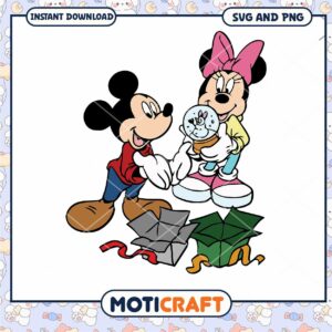 Download Mickey and Minnie Christmas SVG for Fun Crafts