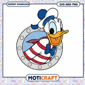 Donald Duck SVG Download Fun Nautical Design for Crafts