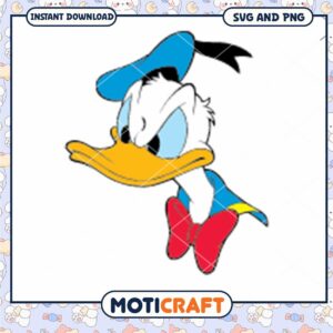 Donald Duck SVG Clipart for Instant Download Art Projects
