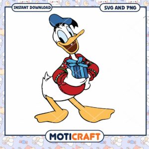 Donald Duck Holiday SVG Cute Gift Design Download
