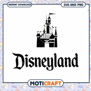 Disneyland Castle SVG Design for Instant Download Art