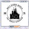 Disney World 50th Anniversary Magic Kingdom SVG Design 2 Disney World 50th Anniversary Magic Kingdom SVG Design