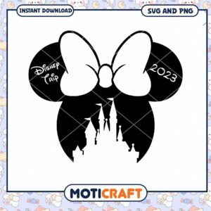 Disney Trip SVG Design with Castle and Bow 2023 Download