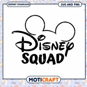 Disney Squad SVG Design for Magical Moments Online Shop