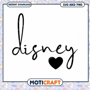 Disney Love SVG Design for Creative Crafts Download