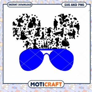 Disney Inspired Sunglasses SVG Design for Instant Download
