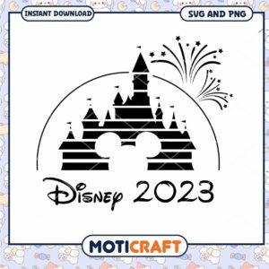 Disney Castle SVG 2023 Instant Download for Creatives