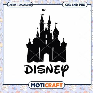 Disney Castle Art Instant Download SVG and PNG Files