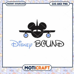 Disney Bound Airplane SVG File for Instant Download