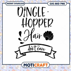 Dingle Hopper Hair Design SVG Instant Download Clipart