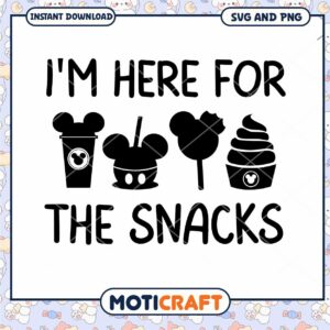 Delightful SVG Design for Snack Lovers and Theme Parks