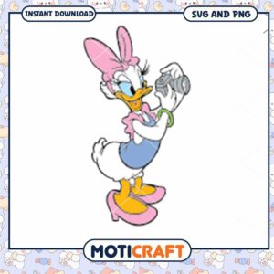Daisy Duck SVG Graphic for Instant Downloadable Art