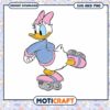 Daisy Duck Roller Skate SVG for Crafting and Design