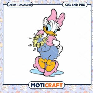 Daisy Duck Cheerful SVG Download for Fun Crafting
