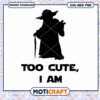 Cute Wizard Silhouette SVG Instant Download Design Files 2 Cute Wizard Silhouette SVG Instant Download Design Files