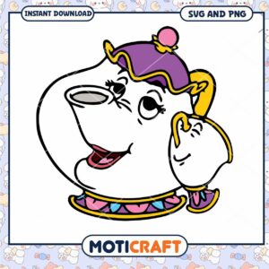 Cute Teapot Character SVG for Craft Projects Download