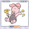 Cute Piglet with Flower SVG for Fun Crafting Projects 2 Cute Piglet with Flower SVG for Fun Crafting Projects