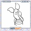Cute Piglet Character SVG and PNG Instant Download Art