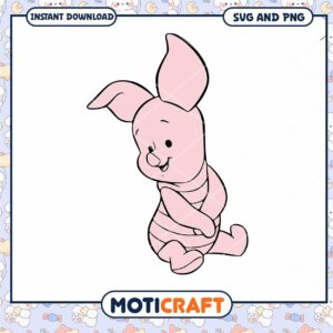 Cute Piglet Character SVG Cute Design for Download