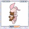 Cute Piglet and Bear SVG Graphic for Instant Download