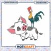 Cute Pig and Rooster SVG Clipart for Crafting Projects 2 Cute Pig and Rooster SVG Clipart for Crafting Projects