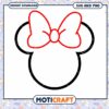 Cute Mouse Head with Bow SVG File for Crafting Projects 1 Cute Mouse Head with Bow SVG File for Crafting Projects