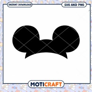 Cute Mouse Head SVG Design for Crafts and Projects