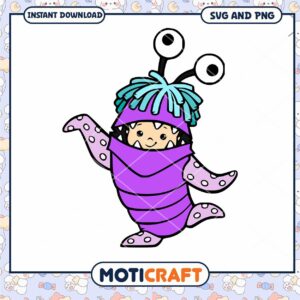 Cute Monster Character SVG for Kids Craft Projects