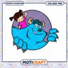Cute Monster and Girl SVG Clipart for Kids Art Projects 1 Cute Monster and Girl SVG Clipart for Kids Art Projects