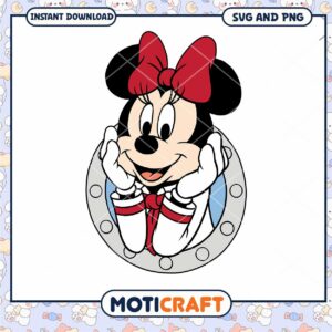 Cute Minnie Mouse SVG Instant Download for Crafts and Decor