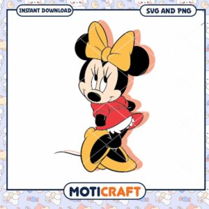 Cute Minnie Mouse SVG Instant Download for Crafts