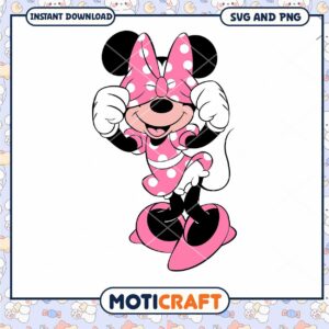 Cute Minnie Mouse SVG Download for Crafts and Design