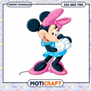Cute Minnie Mouse SVG Download for Craft Projects