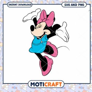 Cute Minnie Mouse SVG Download for Crafting Projects