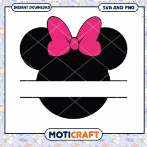 Cute Minnie Mouse SVG Design for Crafting and DIY Projects