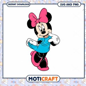 Cute Minnie Mouse SVG Clipart for Crafts and Decor