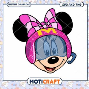 Cute Minnie Mouse Head SVG Instant Download Design File